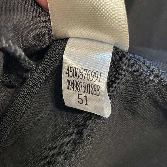 WHBM Tiered Flapper Dress Womens XL Black Paisley Sleeveless Flouncy Career - Picture 7 of 10